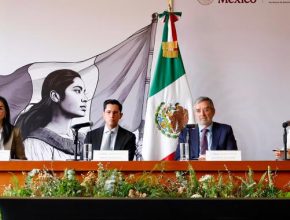 Conferencia de prensa donde se presentó una actualización de las acciones de protección que, desde la Cancillería, se realizan en favor de los connacionales en aquel país