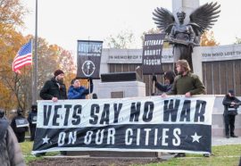 Veteranos de Guerra de EU demandan: “no a tropas en nuestras calles”