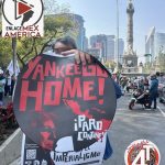 Marchaen defensa de la soberanía de México y en apoyo a la liberación inmediata del presidente Nicolás maduro y su esposa Cilia Flores