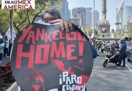 Marchaen defensa de la soberanía de México y en apoyo a la liberación inmediata del presidente Nicolás maduro y su esposa Cilia Flores