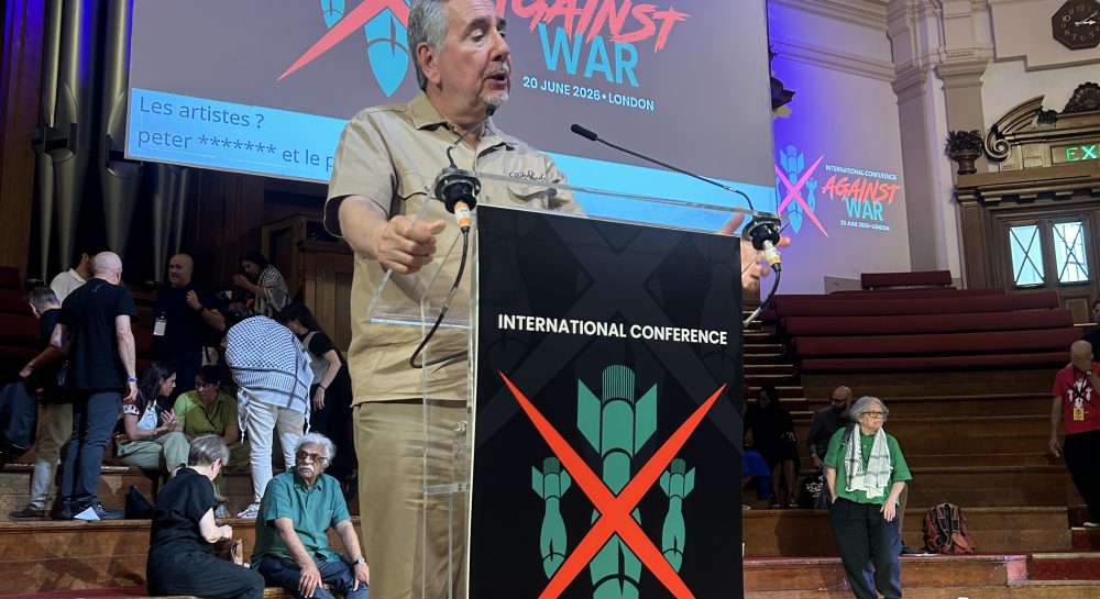 John Rees, activista político, académico, historiador y periodista británico